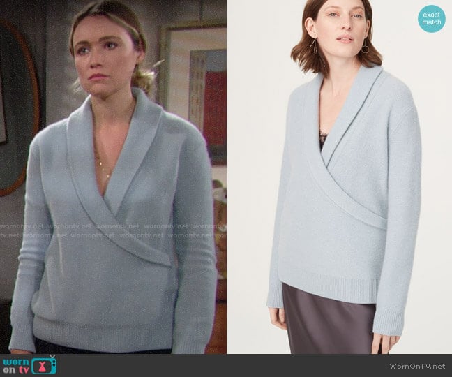 Club Monaco Maureesha Sweater worn by Flo Fulton (Katrina Bowden) on The Bold and the Beautiful