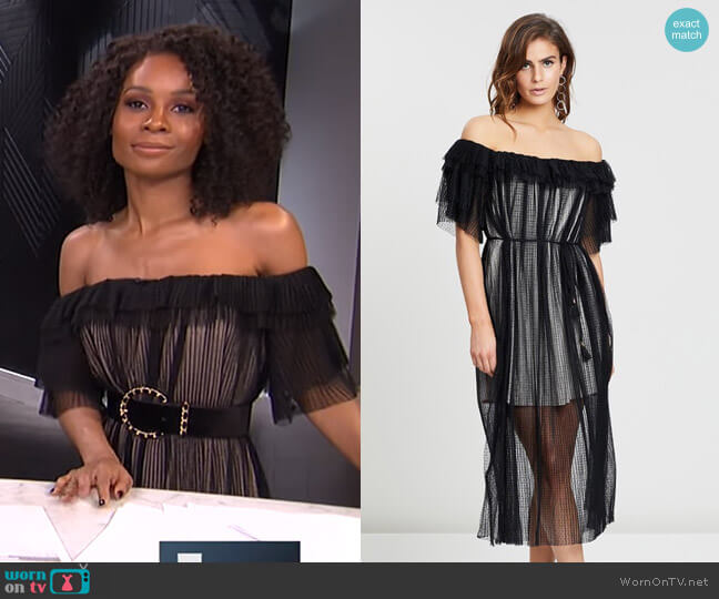 Ruby Dress by Elliatt worn by Zuri Hall on E! News