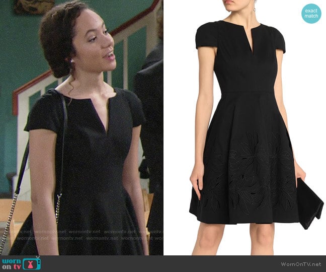 Halston Heritage Cotton and Silk-blend Dress worn by Mattie Ashby (Lexie Stevenson) on The Young and the Restless