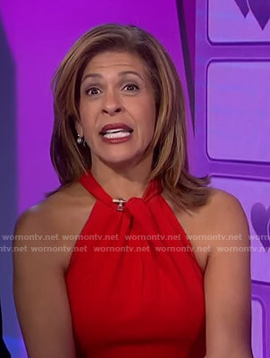 WornOnTV: Hoda's red Kansas City LVII Patch Jersey on Today, Hoda Kotb