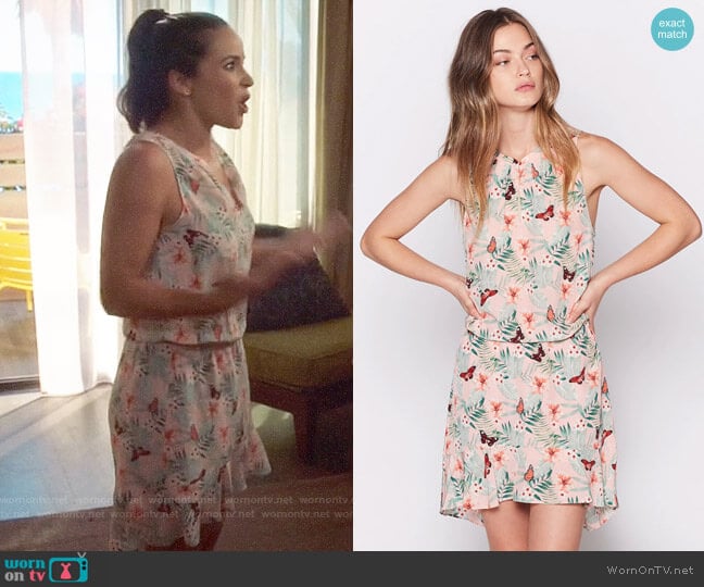 Joie Sabera Dress in Blush Sand worn by Amy Santiago (Melissa Fumero) on Brooklyn Nine-Nine