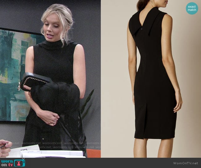 Karen Millen High Neck Pencil Dress worn by Abby Newman (Melissa Ordway) on The Young and the Restless