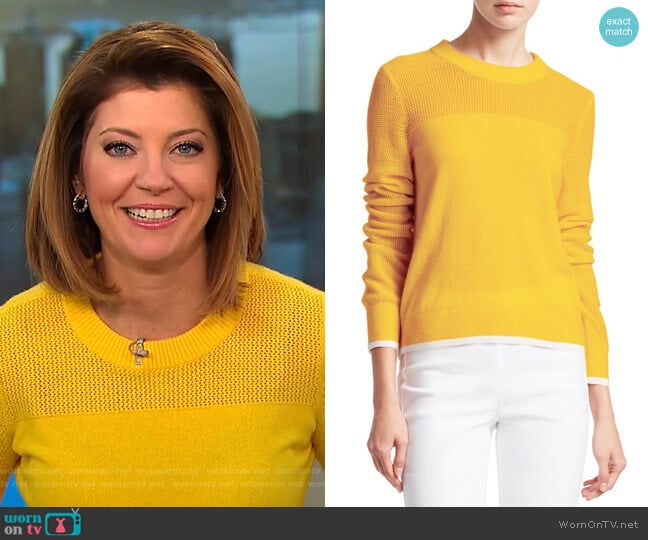 Yorke Sweater by Rag & Bone worn by Norah O'Donnell on CBS Mornings