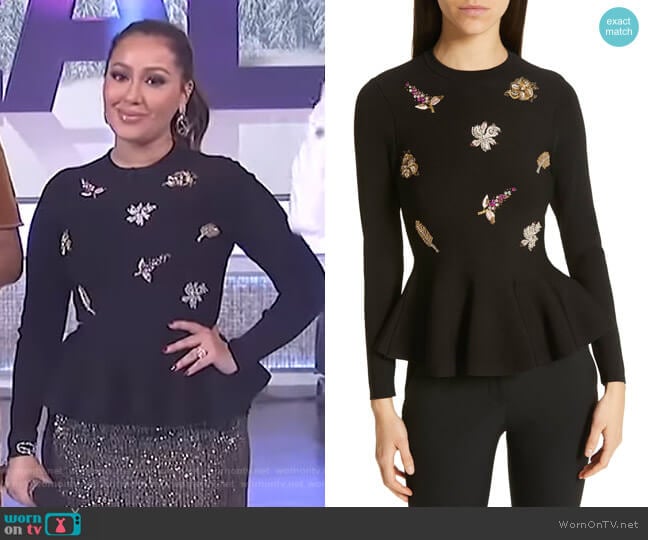 Tynna Sweater by Ted Baker worn by Adrienne Houghton on The Real