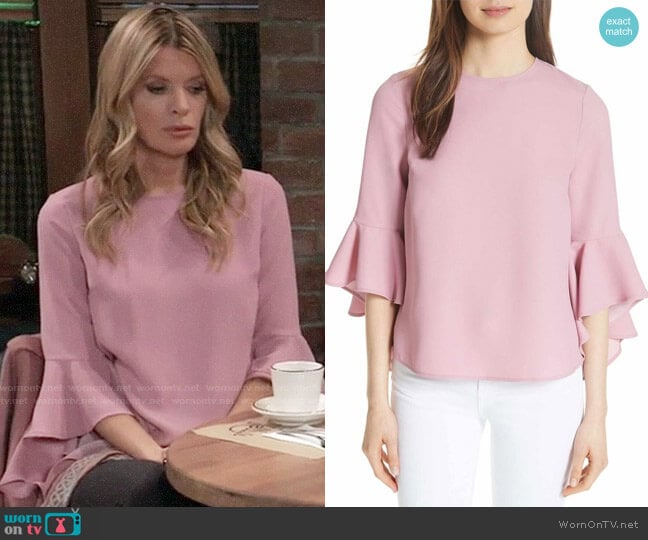 Ted Baker Juula Top worn by Nina Reeves (Michelle Stafford) on General Hospital