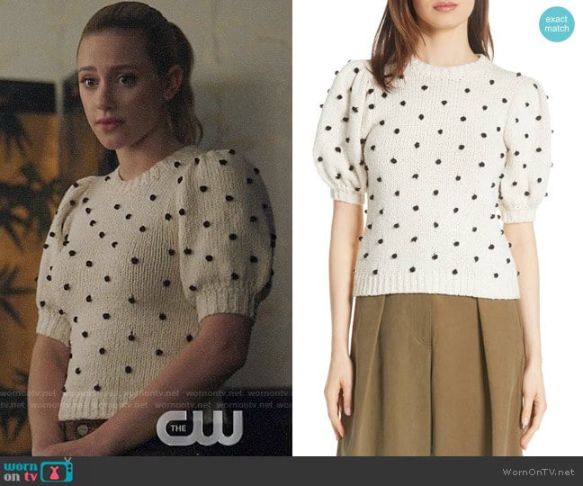 Ulla Johnson Bettine Sweater worn by Betty Cooper (Lili Reinhart) on Riverdale