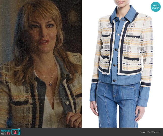 Veronica Beard Santiago Jacket worn by Alice Cooper (Mädchen Amick) on Riverdale