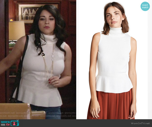 Veronica Beard Noor Pullover worn by Mia Rosales (Noemi Gonzalez) on The Young & the Restless