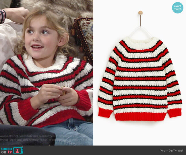 Zara Double Striped Sweater