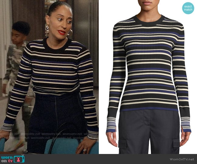 WornOnTV: Bo’s navy striped sweater on Black-ish | Tracee Ellis Ross ...