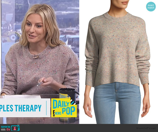 Emmeline Lambswool & Cashmere Blend Sweater by A.L.C. worn by Morgan Stewart  on E! News