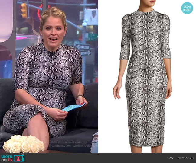 Delora Dress by Alice + Olivia worn by Sara Haines  on Good Morning America