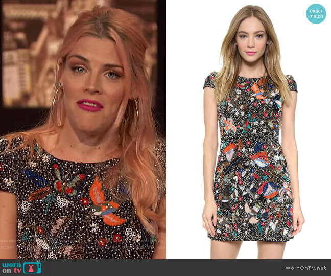 Ellen Dress by Alice + Olivia worn by Busy Philipps  on Busy Tonight
