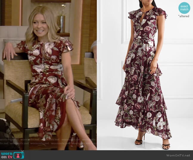 Jenny Dress by Alice + Olivia worn by Kelly Ripa on Live with Kelly and Mark