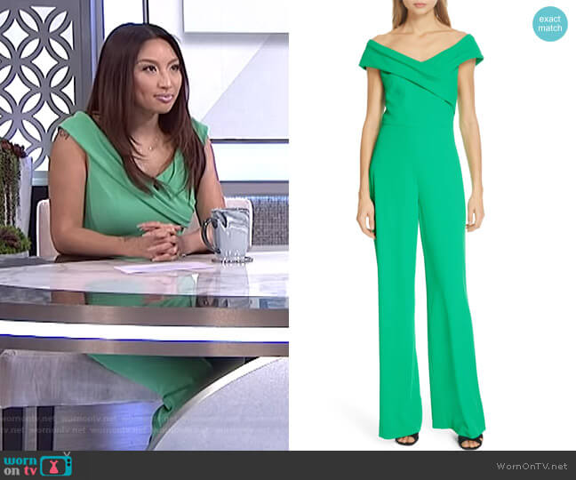 Kaye Jumpsuit by Alice + Olivia worn by Jeannie Mai  on The Real