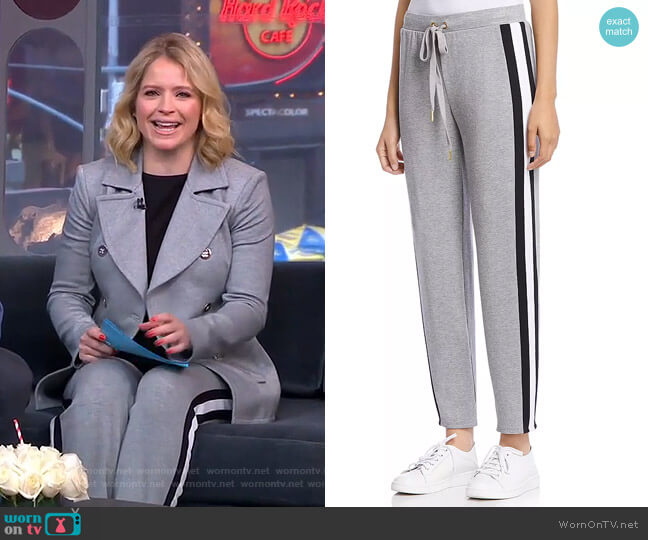 Porthole Fleece Pants by Bailey 44 worn by Sara Haines on Good Morning America