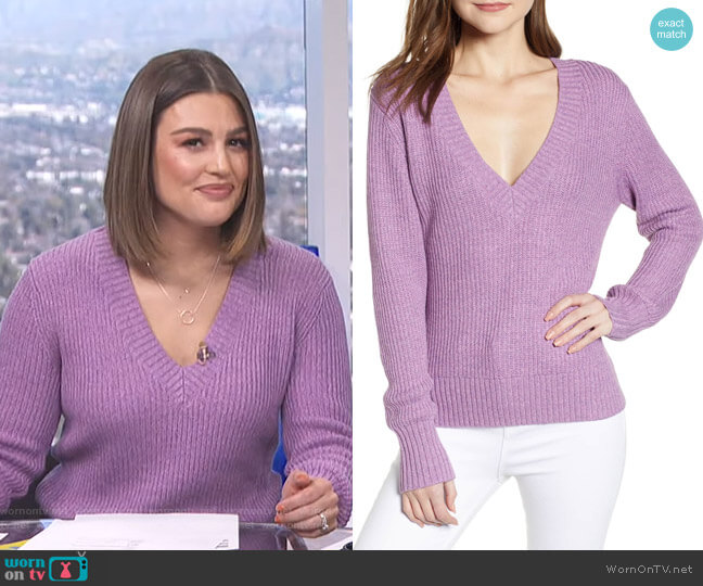 V-Neck Sweater by Chelsea28 worn by Carissa Loethen Culiner  on E! News