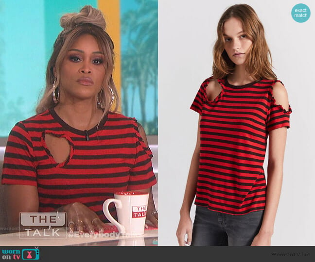 The Brittan Tee by Current/Elliott worn by Eve  on The Talk