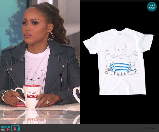 Pablo T-shirt by Dee Dana worn by Eve on The Talk