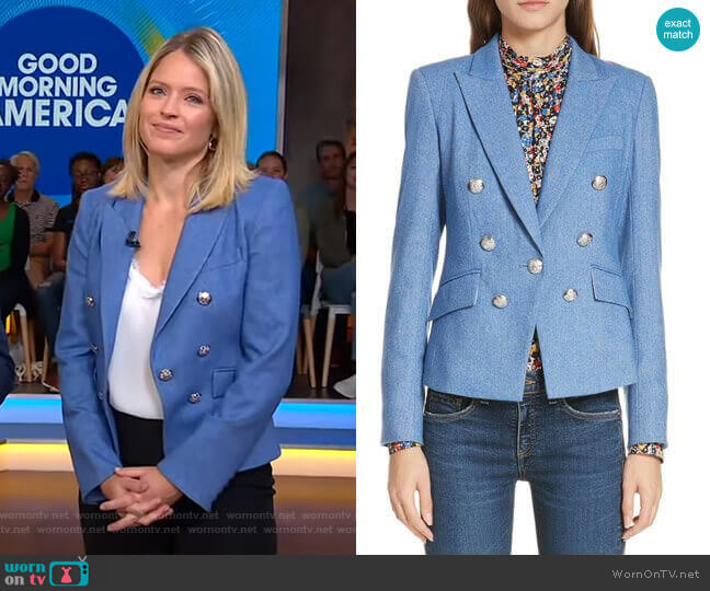 Diego Dickey Jacket by Veronica Beard worn by Sara Haines on Good Morning America