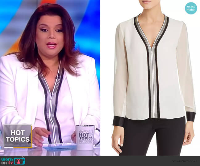 Vallie Blouse by Elie Tahari worn by Ana Navarro  on The View