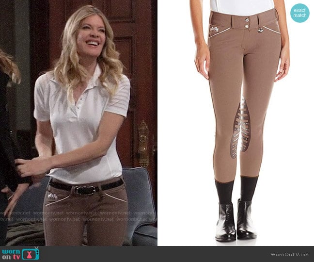 Equine Couture Brittni Knee Patch Breech worn by Nina Reeves (Michelle Stafford) on General Hospital