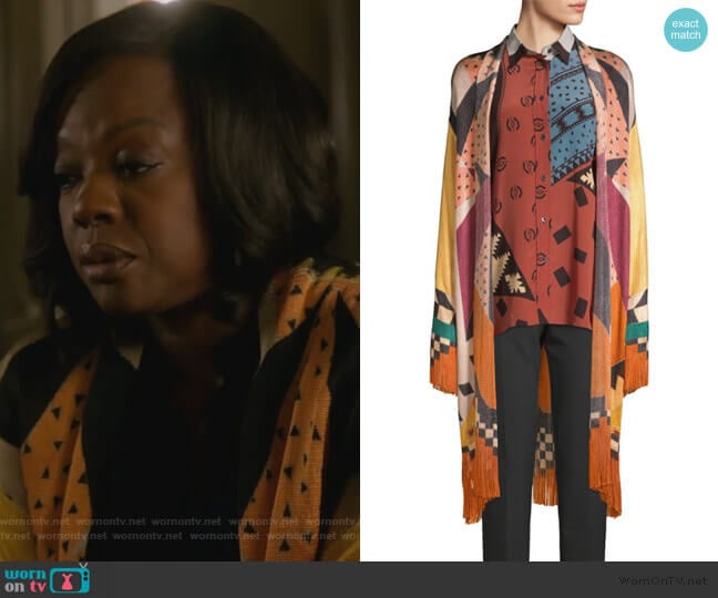 Veronica Knit Cardigan by Etro worn by Annalise Keating (Viola Davis) on How to Get Away with Murder