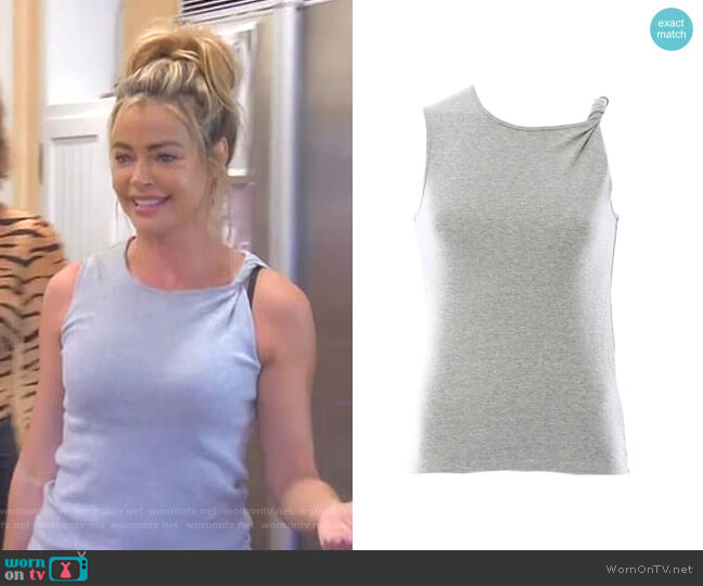 Knot Shoulder Tank by Frame Denim worn by Denise Richards  on The Real Housewives of Beverly Hills