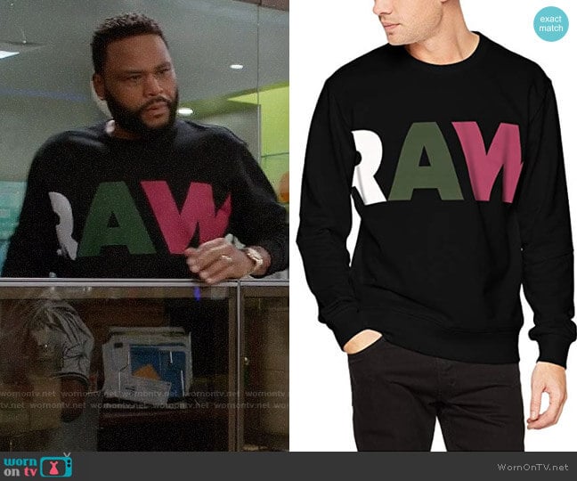 G-Star Heavy Sherland Sweat Ub worn by Andre Johnson (Anthony Anderson) on Black-ish