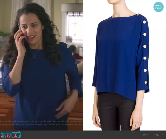 Leia Top by Gerard Darel worn by Grace Stone (Athena Karkanis) on Manifest