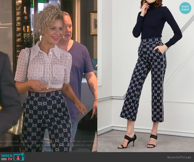 GG Pants by Gucci worn by Dorit Kemsley  on The Real Housewives of Beverly Hills