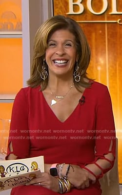 WornOnTV: Hoda's red Kansas City LVII Patch Jersey on Today, Hoda Kotb