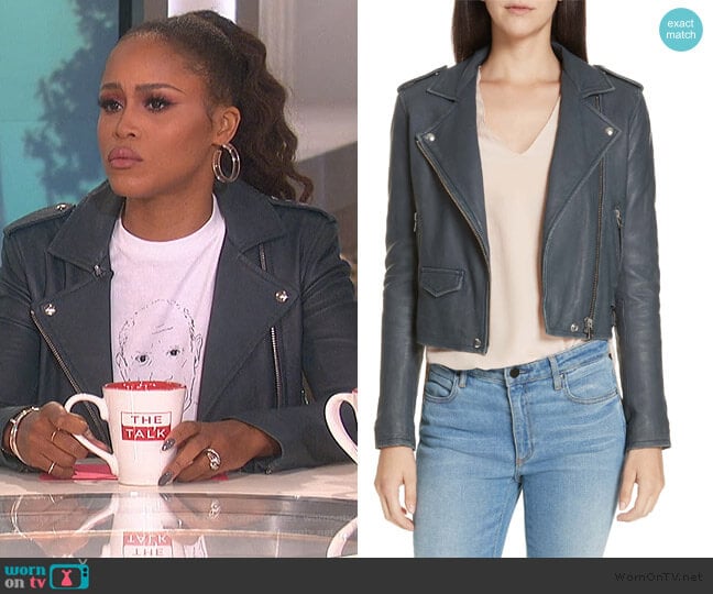 'Ashville' Leather Jacket by IRO worn by Eve  on The Talk