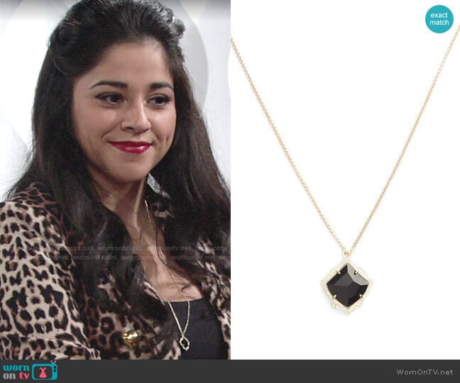 Kendra Scott Kacey Necklace  worn by Mia Rosales (Noemi Gonzalez) on The Young and the Restless