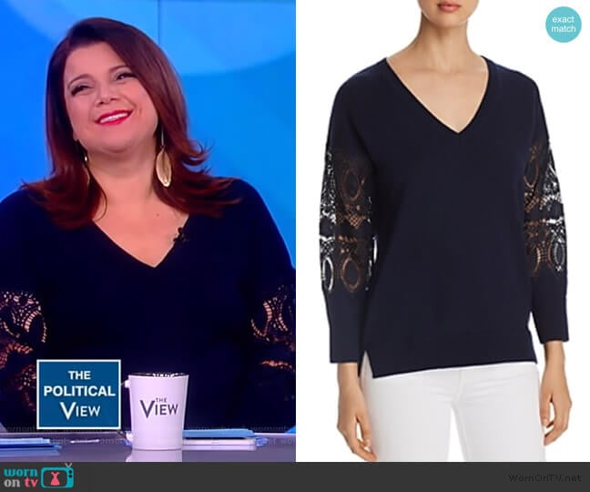 Katharina Lace-Sleeve Sweater by Kobi Halperin worn by Ana Navarro on The View