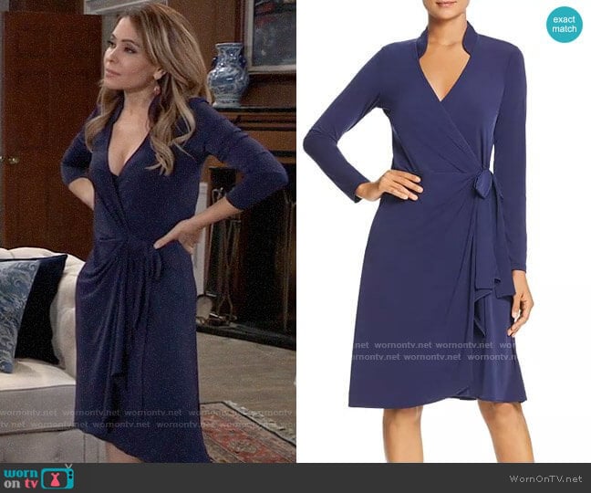 WornOnTV: Olivia’s blue wrap dress on General Hospital | Lisa Lo Cicero ...