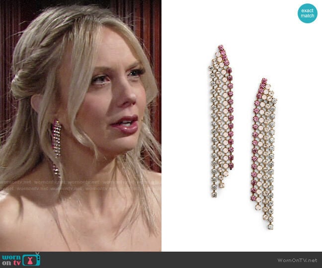 Loren Hope Marissa Drop Earrings worn by Abby Newman (Melissa Ordway) on The Young and the Restless