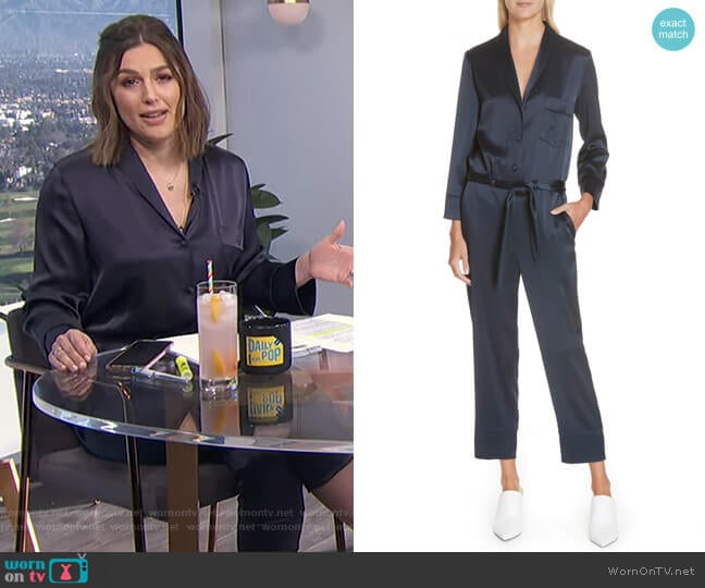 Yuma Jumpsuit by Nanushka worn by Carissa Loethen Culiner on E! News