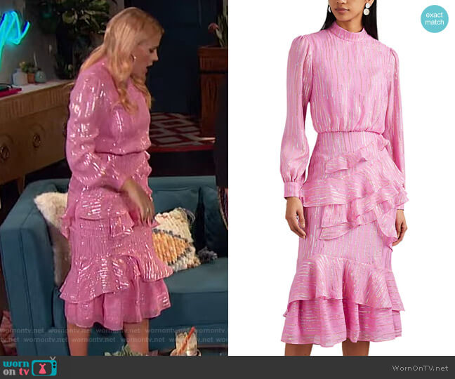 saloni pink dress