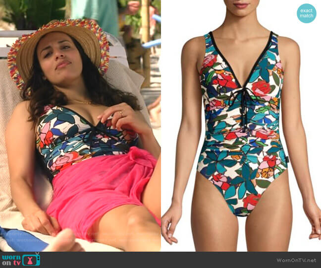 Clara One-Piece Swimsuit by Shan worn by Grace Stone (Athena Karkanis) on Manifest
