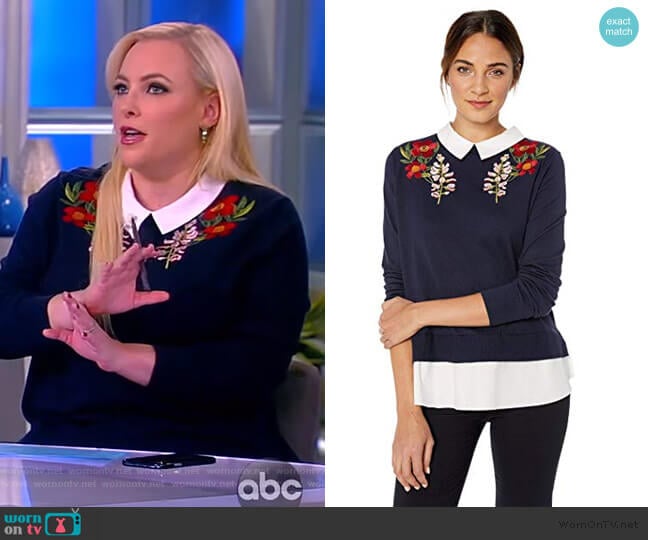 Toriey Sweater by Ted Baker worn by Meghan McCain on The View