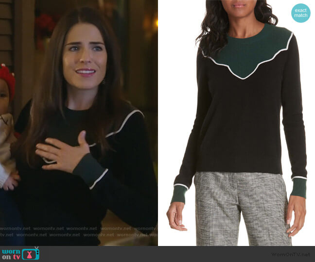 Atty Cashmere Sweater by Veronica Beard worn by Laurel Castillo (Karla Souza) on HTGAWM