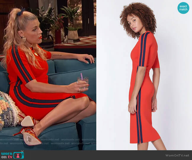 Audrie Dress by Veronica Beard worn by Busy Philipps  on Busy Tonight