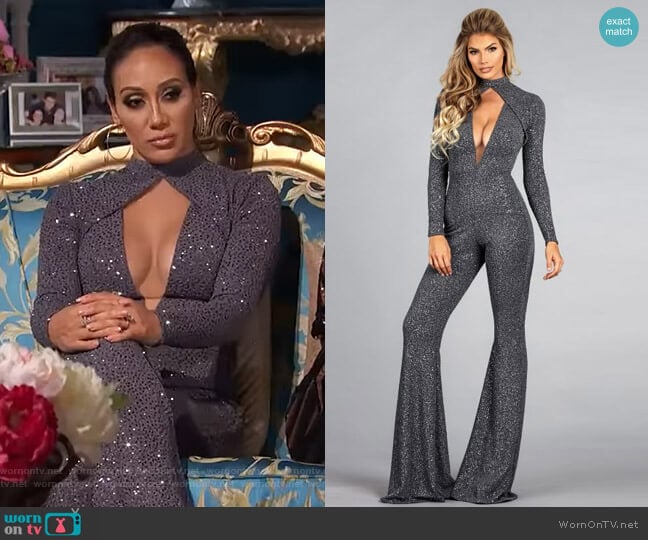 Joanna Jumpsuit by Walter Mendez worn by Melissa Gorga  on The Real Housewives of New Jersey