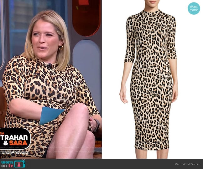 Delora Dress by Alice + Olivia worn by Sara Haines on Good Morning America