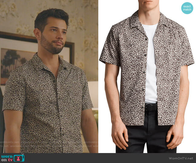 Apex Sport Shirt by All Saints worn by Sam Flores (Rafael de la Fuente) on Dynasty