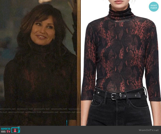 All Saints Suki Top worn by Gladys Jones (Gina Gershon) on Riverdale