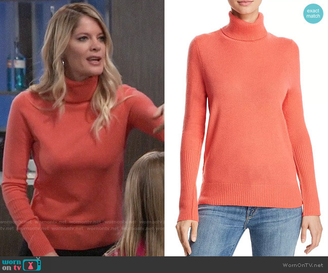 WornOnTV: Nina’s orange turtleneck sweater on General Hospital ...