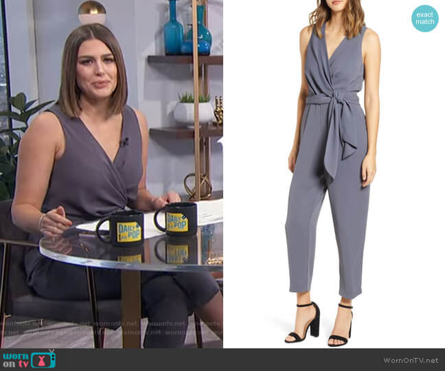 Side Tie Jumpsuit by ASTR The Label worn by Carissa Loethen Culiner on E! News