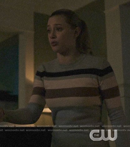 Betty's striped sweater on Riverdale